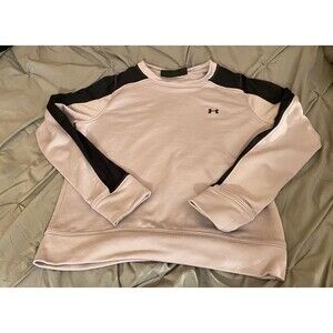 Women’s Pink/black Under Armour Pullover Sweatshirt Size Small Petite